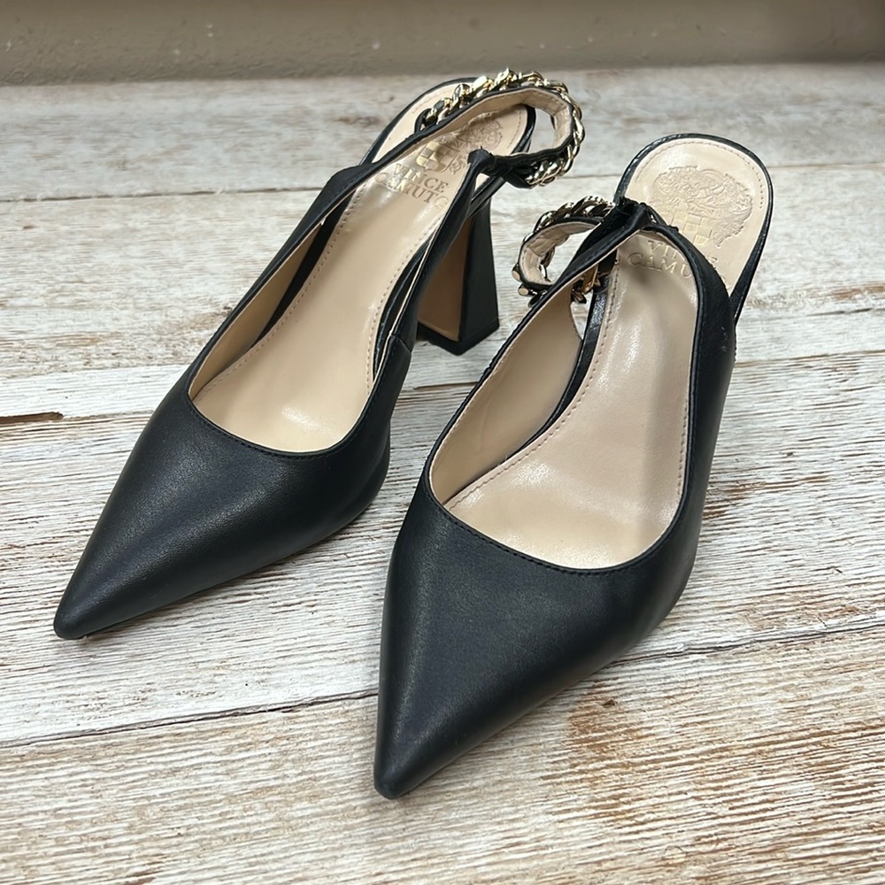Vince Camuto Sirnicki Closed Toe Sling Back Heel - Picture 1 of 5
